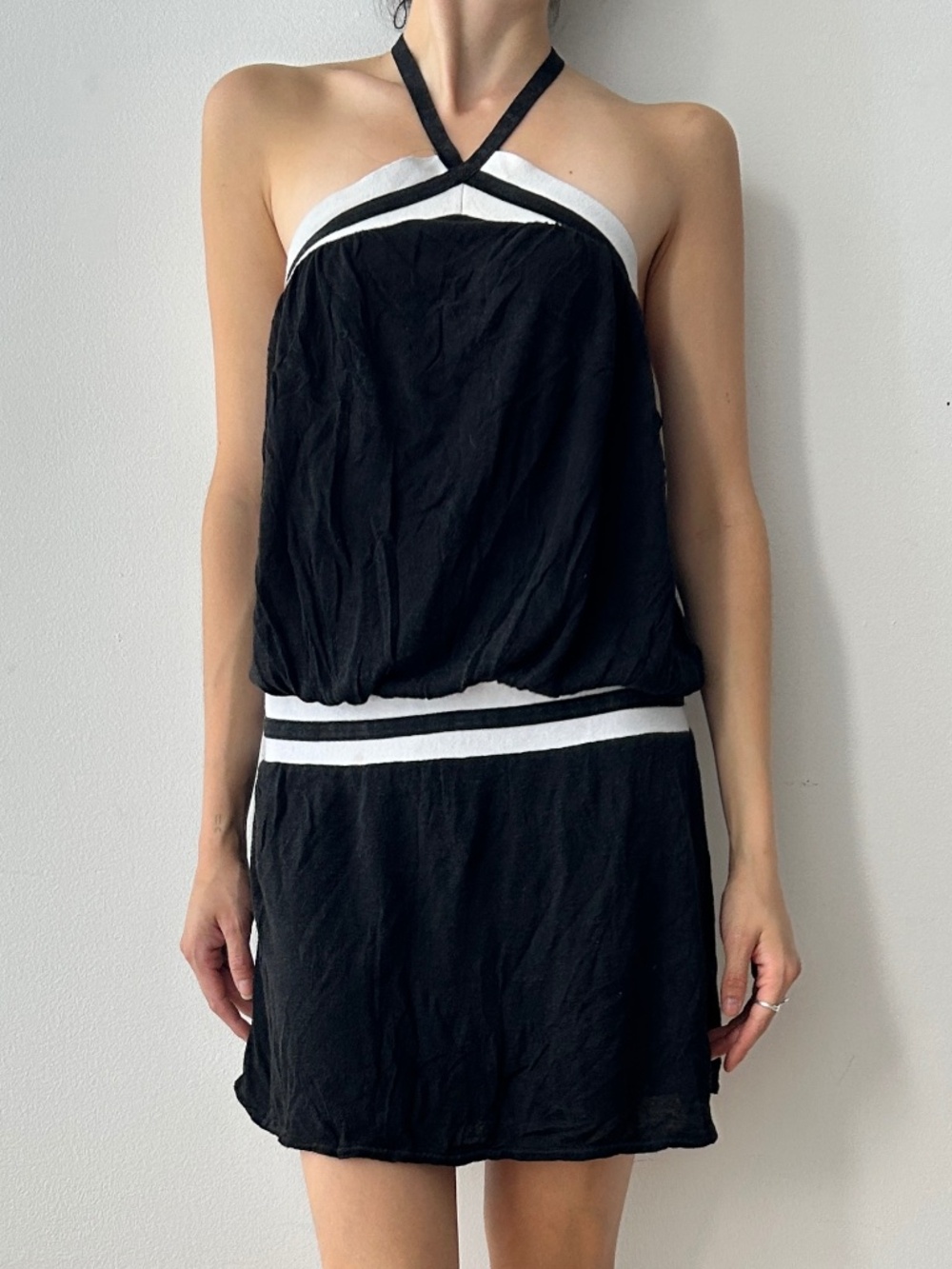Y2K Guess silk blend black dress
